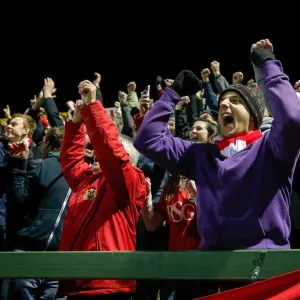 Bristol City Celebrates 0-2 Lead Over Yeovil Town, March 10, 2015
