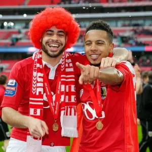 Bristol City Celebrates 2-0 Victory Over Walsall in Johnstones Paint Trophy Final