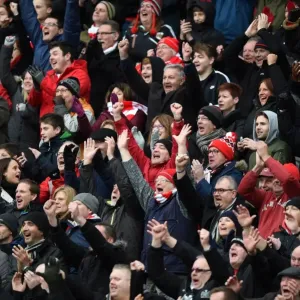Bristol City Celebrates Home Victory Over Bolton Wanderers, Ashton Gate Stadium, 2016 Bristol City Celebrates Home Victory Over Bolton Wanderers, Ashton Gate Stadium, 2016