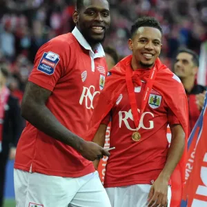 Bristol City Celebrates Johnstone Paint Trophy Victory Print Bristol City Celebrates Johnstone Paint Trophy Victory Print