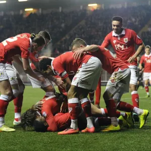 Bristol City Celebrates Print: Kieran Agard Scores Bristol City Celebrates Print: Kieran Agard Scores