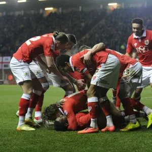 Bristol City Celebrates Print, 2015 League One Match Bristol City Celebrates Print, 2015 League One Match