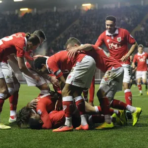 Bristol City Celebrates Print: Kieran Agard Scores Bristol City Celebrates Print: Kieran Agard Scores