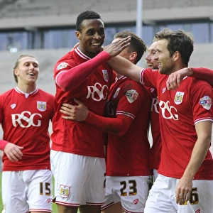 Bristol City Celebrates Win Against Bolton Wanderers: Kodjia, Bryan, and Matthews Rejoice