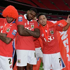 Bristol City: Celebrating Johnstone Paint Trophy Victory over Walsall