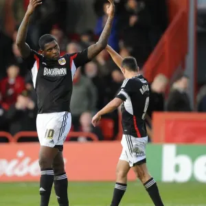 Bristol City Celebration Print: Jay Emmanuel-Thomas and Sam Baldock Rejoice