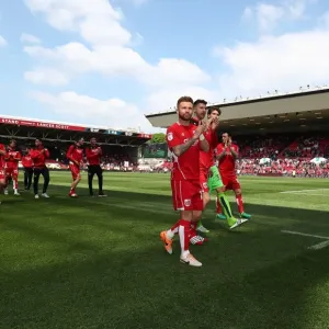 Bristol City Champions: Matt Taylor and Team Celebrate Promotion at Ashton Gate (07/05/2017)