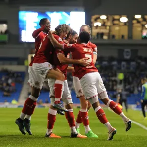 Bristol City Derrick Williams Scores and Celebrates Print Bristol City Derrick Williams Scores and Celebrates Print