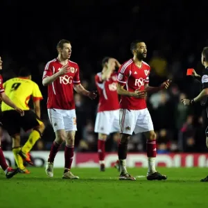Bristol City in Disbelief: Liam Fontaine Receives Straight Red vs. Watford (2012) Bristol City in Disbelief: Liam Fontaine Receives Straight Red vs. Watford (2012)