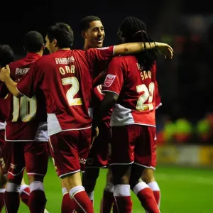 Bristol City FC Print: Evander Sno Celebration