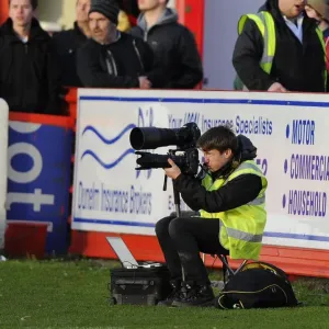 Bristol City in FA Cup Action at The Lamb Ground Print