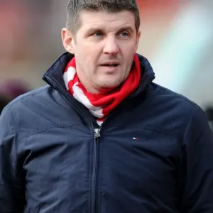 Bristol City Fan in Scarf at Ashton Gate Stadium during Sky Bet League One Match, 2015