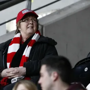 Bristol City Fans in Action Print