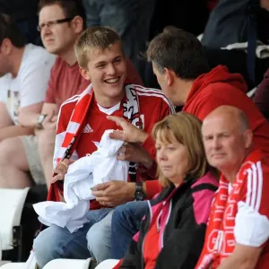 Bristol City Fans in Action at Broadhall Way, 2014 - Sky Bet League One Football Match Bristol City Fans in Action at Broadhall Way, 2014 - Sky Bet League One Football Match