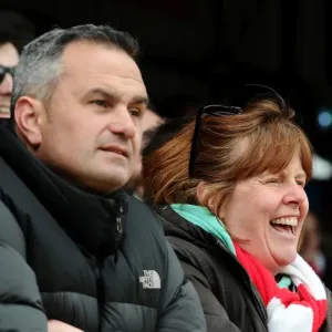 Bristol City Fans in Action Print