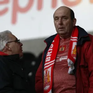 Bristol City Fans in Action Print at Hull City's KC Stadium 2013
