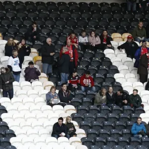 Bristol City Fans in Action Print at KC Stadium, 2013