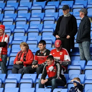 Bristol City Fans in Action Print at Shrewsbury Town's New Meadow Bristol City Fans in Action Print at Shrewsbury Town's New Meadow