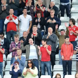 Bristol City Fans in Action at Stevenage's Broadhall Way, 2014 Bristol City Fans in Action at Stevenage's Broadhall Way, 2014
