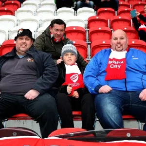 Bristol City Fans Arrive at New York Stadium for Rotherham United Match, 2015 Bristol City Fans Arrive at New York Stadium for Rotherham United Match, 2015