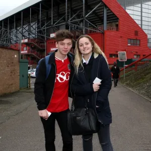 Bristol City Fans at The Valley Print