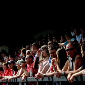 Bristol City Fans Bask in the Sun at Forest Green Rovers Preseason Match, 2013 Bristol City Fans Bask in the Sun at Forest Green Rovers Preseason Match, 2013