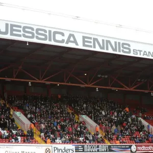 Bristol City Fans at Bramall Lane during Sheffield United vs. Bristol City Football Match, 2014 Bristol City Fans at Bramall Lane during Sheffield United vs. Bristol City Football Match, 2014