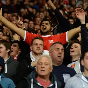 Bristol City Fans Print at Cardiff City Stadium Bristol City Fans Print at Cardiff City Stadium
