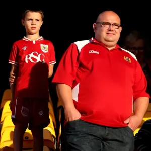 Bristol City Fans at Carrow Road during Norwich City vs. Bristol City Championship Match, August 2016 Bristol City Fans at Carrow Road during Norwich City vs. Bristol City Championship Match, August 2016