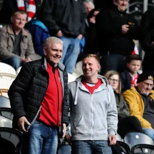 Bristol City Fans Celebrate at KC Stadium during Sky Bet Championship Match against Hull City (02.04.2016)