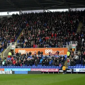 Bristol City Fans Celebrate at Madejski Stadium during Sky Bet Championship Match against Reading, 2016