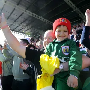 Bristol City Fans Celebrate at Proact Stadium during Chesterfield vs. Bristol City Match, Sky Bet League One (25.04.2015)