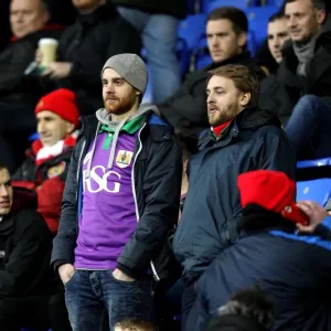 Bristol City Fans Celebrating at Madejski Stadium during Sky Bet Championship Match against Reading, 2016