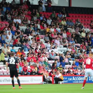 Bristol City Fans Cheer at Bournemouth's Goldsands Stadium (2013) - Pre-Season Friendly