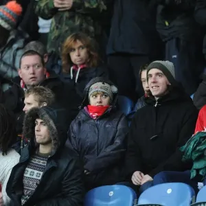 Bristol City Fans Cheer at Huddersfield Town's St. John Smith's Stadium during Sky Bet Championship Match Bristol City Fans Cheer at Huddersfield Town's St. John Smith's Stadium during Sky Bet Championship Match