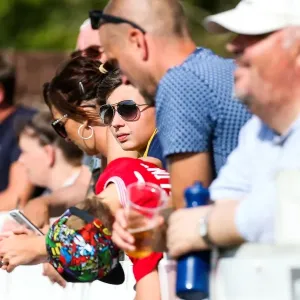 Bristol City Fans Cheer at Pre-season Friendly against Bristol Manor Farm, 2017 - The Creek, Bristol, England