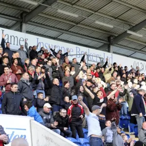 Bristol City Fans Cheering Print