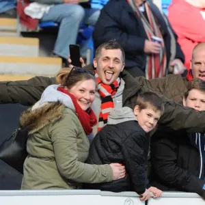 Bristol City Fans Cheering Print
