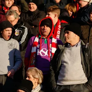 Bristol City Fans Cheering Print at Doncaster Rovers Keepmoat Stadium Bristol City Fans Cheering Print at Doncaster Rovers Keepmoat Stadium