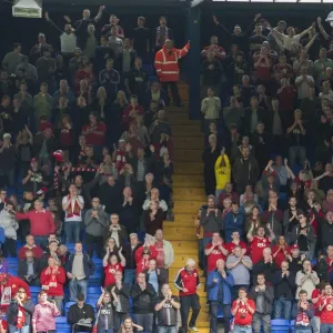 Bristol City Fans Cheering at Ipswich Town Match, Sky Bet Championship (September 2015)
