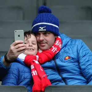 Bristol City Fans Cheering Loudly at Milton Keynes Dons Match, Sky Bet Championship (2016)