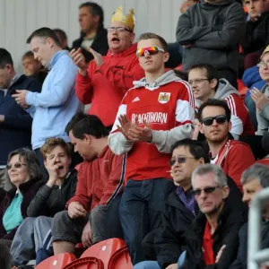 Bristol City Fans Cheering Print at New York Stadium