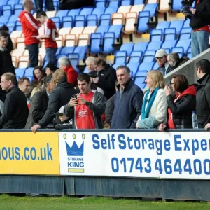 Bristol City Fans Cheering at New Meadow Print Bristol City Fans Cheering at New Meadow Print