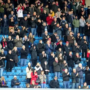 Bristol City Fans at The Den: A Sea of Passion During Millwall vs. Bristol City Championship Match, London (January 2013)