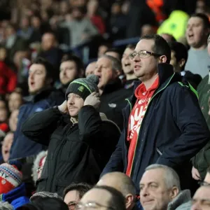 Print of Bristol City fans at The Hawthorns