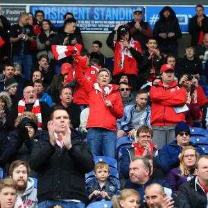 Bristol City Fans at Ewood Park during Blackburn Rovers vs. Bristol City Championship Match, April 2016 Bristol City Fans at Ewood Park during Blackburn Rovers vs. Bristol City Championship Match, April 2016