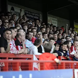 Bristol City Fans in Full Force at Checkatrade Stadium, Sky Bet League One Match, May 2014