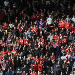 Bristol City Fans in Full Force at Deepdale Print