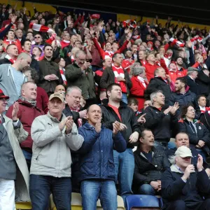Bristol City Fans in Full Force Print at Deepdale