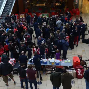 Bristol City Fans at Cabot Circus Print Bristol City Fans at Cabot Circus Print